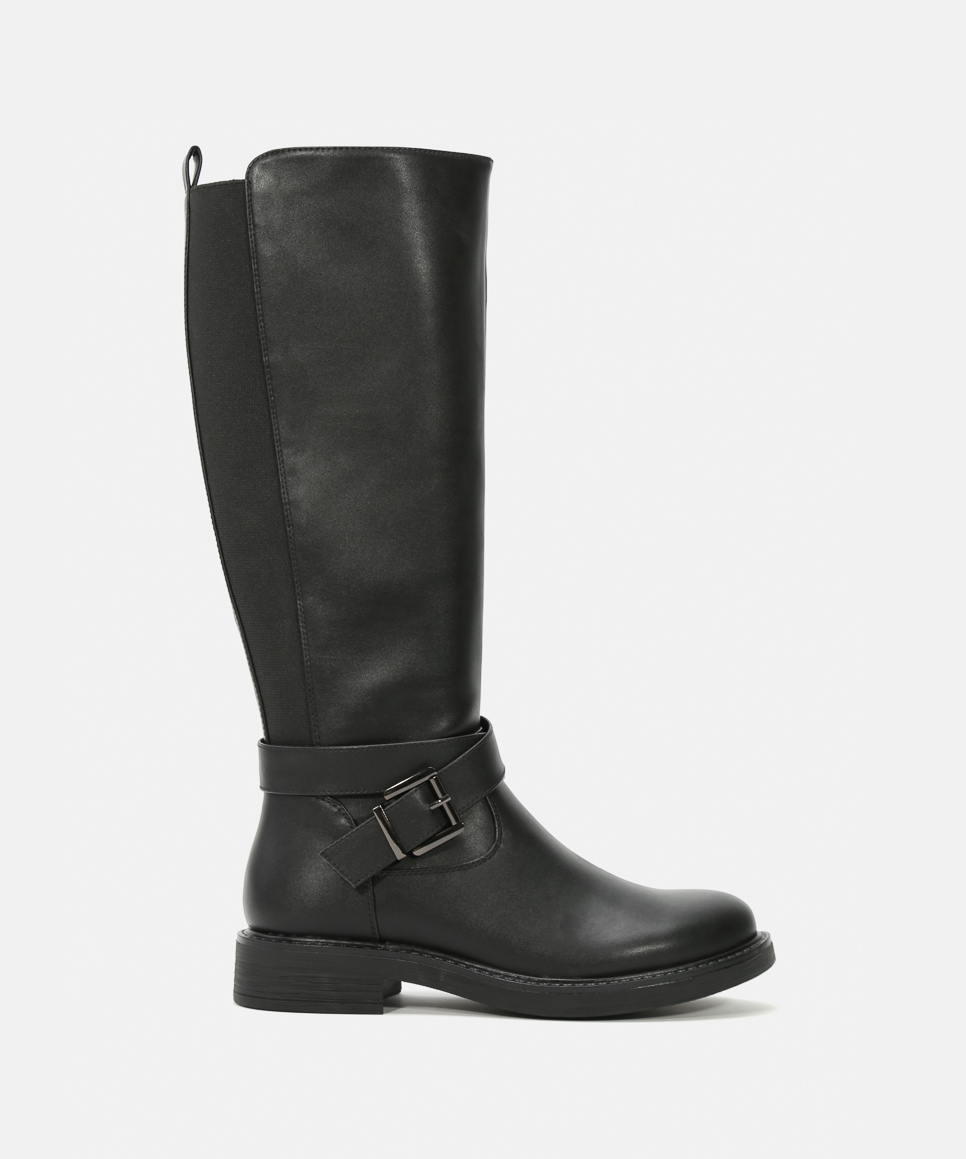 Botas planas hebilla image number null